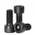 FixtureDisplays® 25PK M10 X 20mm Hex Socket Head Screw Knurled Cap Screws Bolts, Black 15709-screw-25PK